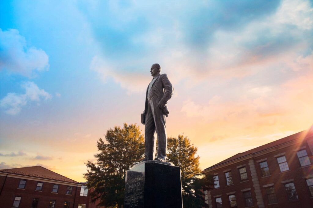 James E. Shepard, Shepard Statue, Shepard Circle, Administration Building